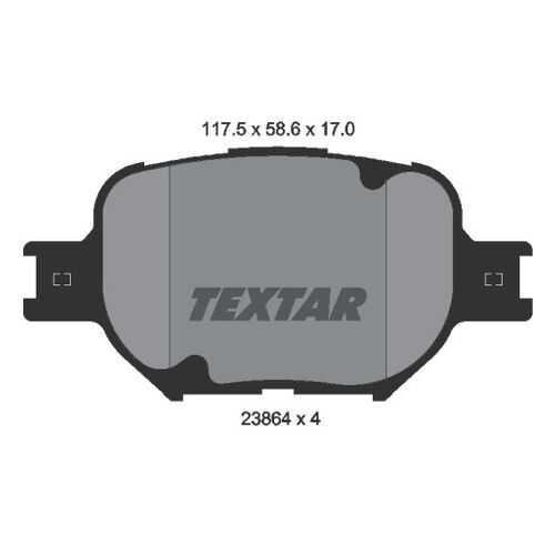 Комплект тормозных дисковых колодок Textar 2386401