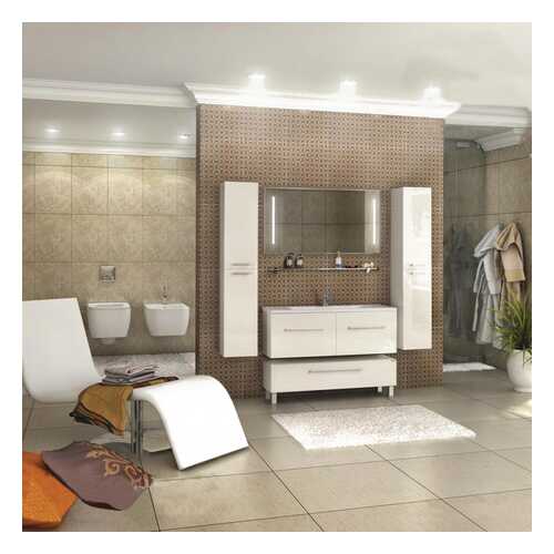 Тумба AQUATON Мадрид 120 М белый (1A168803MA010) без раковины