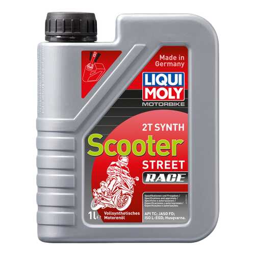 Моторное масло Liqui moly Motorbike 2T Synth Scooter Street Race TD 10W-30 1л
