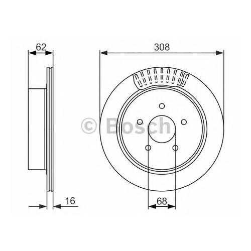 Тормозной диск Bosch 0986479606