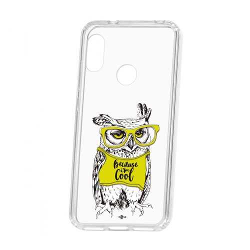Чехол Kruche Xiaomi Redmi 6 Pro Print Сова в очках