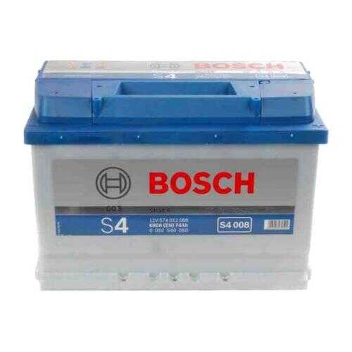 Аккумулятор автомобильный автомобильный Bosch S4 Silver 0 092 S40 080 74 Ач