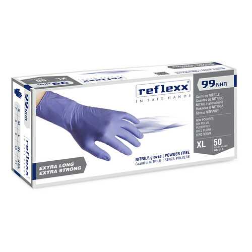 Одноразовые перчатки химостойкие сверхдлинные 29 см Reflexx R99-M