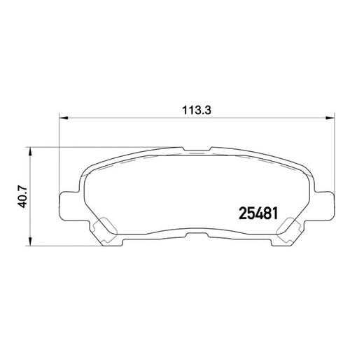 Комплект тормозных колодок Brembo P83138