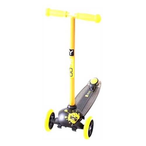 Самокат трехколесный Y-SCOO RT Trio Diamond 120 Monsters 1 5866 yellow zerro