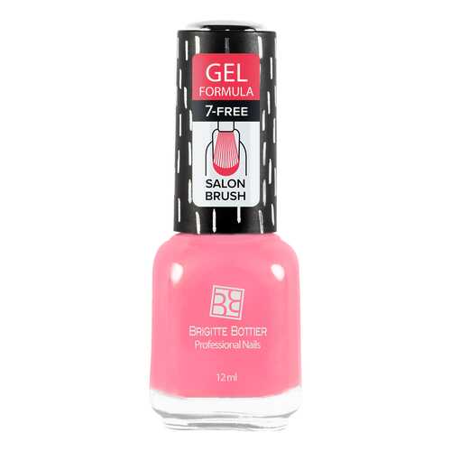 Лак с гелевым эффектом Brigitte Bottier Gel Formula тон 24 пастельно розовый, 12 мл