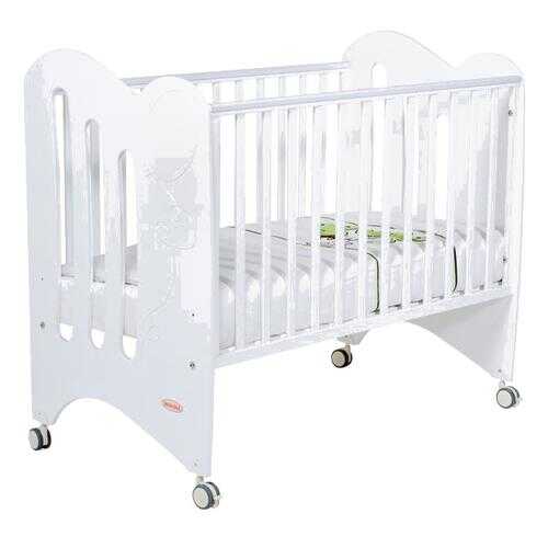 Papaloni кровать luna 120х60 белая