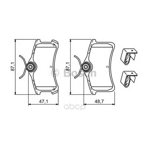Тормозные колодки дисковые Bosch 0986494274