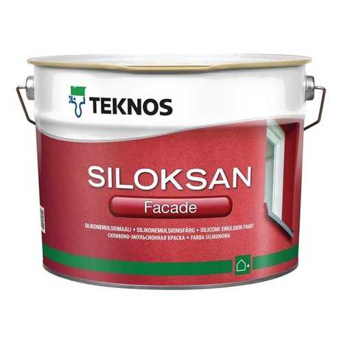 Краска водоразбавляемая для минеральной поверхностной Teknos Siloksan Facade 2,7л.