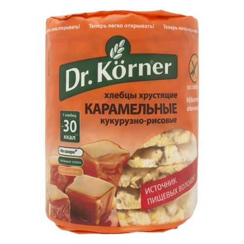 Хлебцы кукурузно-рисовые Dr.Korner карамельные без глютена 90 г