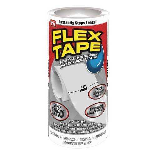 Сверхсильная клейкая лента Flex Tape 20 см белая