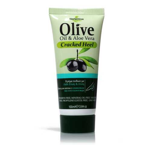 Крем от растрескиваний на пятках с алоэ вера Herbolive Olive Oil&Aloe Vera Cracked Heel