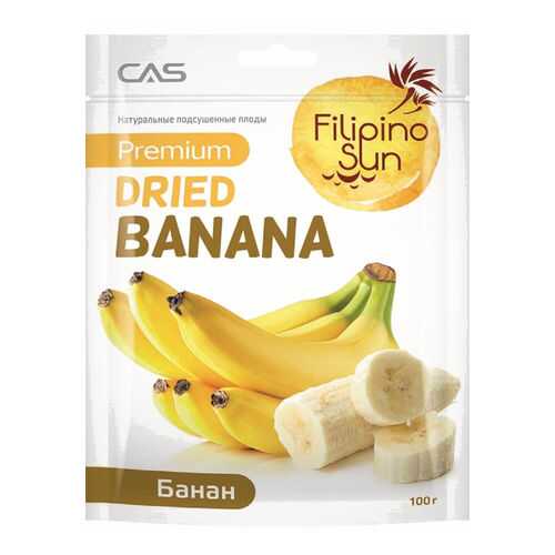 Плоды банана сушеные Filipino Sun 100 г
