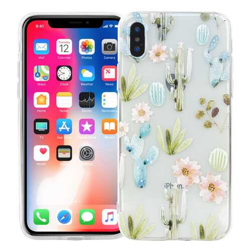 Чехол KAWAI для iPhone X/XS Кактусы
