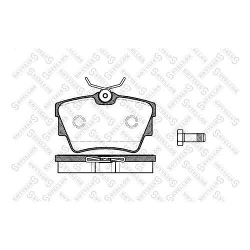 Комплект тормозных дисковых колодок Stellox 602 010B-SX