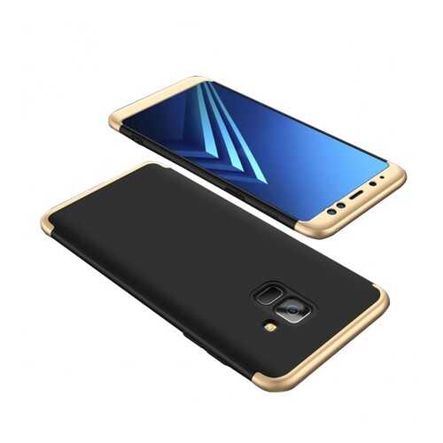 Чехол GKK LikGus для Samsung A530 Galaxy A8 (2018) Black/Gold