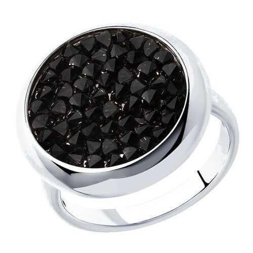 Серебряное кольцо женское с кристаллами Swarovski SOKOLOV 94012428 р.19