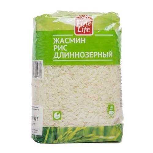 Рис Fine Life жасмин длиннозерный шлифованный 500 г