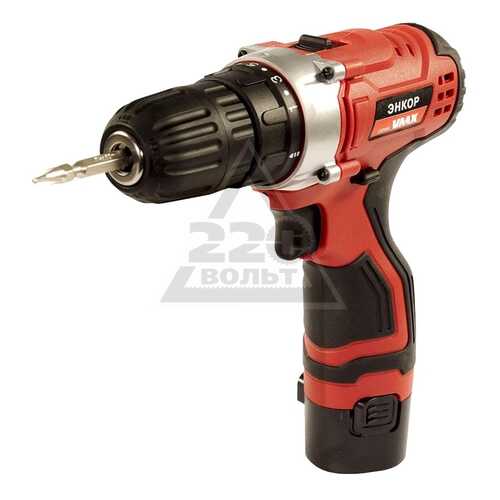 Шуруповерт аккумуляторный ЭНКОР VDS-10/12L серия VMX 510005