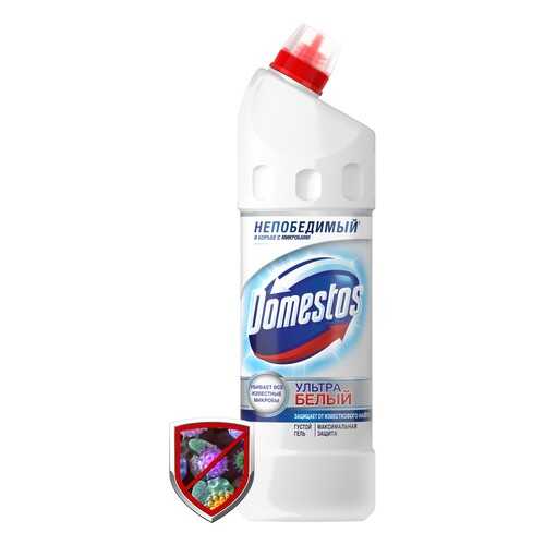 Средство для туалета гель Domestos эксперт сила 7 ультра белый 1 л