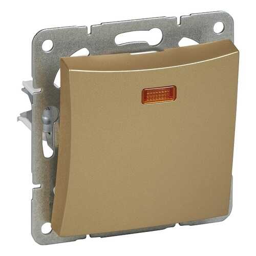 Переключатель 1кл свет механизм шампань Schneider Electric Дуэт 21550