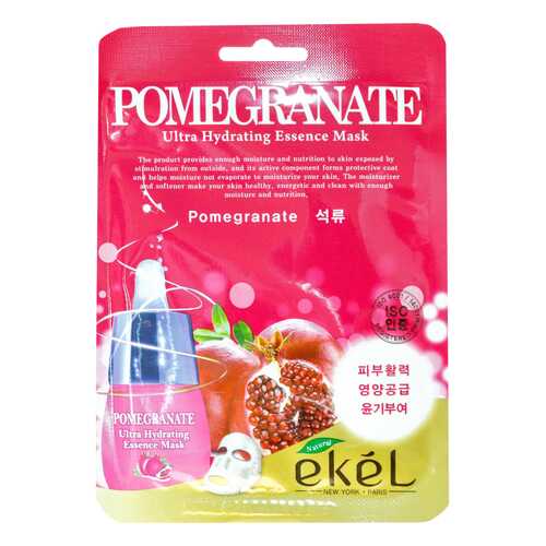 Маска для лица Ekel Pomegranate Ultra Hydrating Essence Mask 25 г