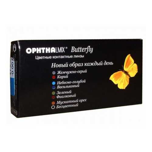 Контактные линзы Офтальмикс Butterfly 1-тоновые 2 линзы R 8,6 0,00 Орех