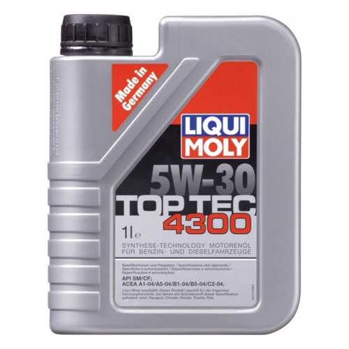 Масло Моторное Liqui Moly Top Tec 4300 5w-30, 1l Liqui moly арт. 2323