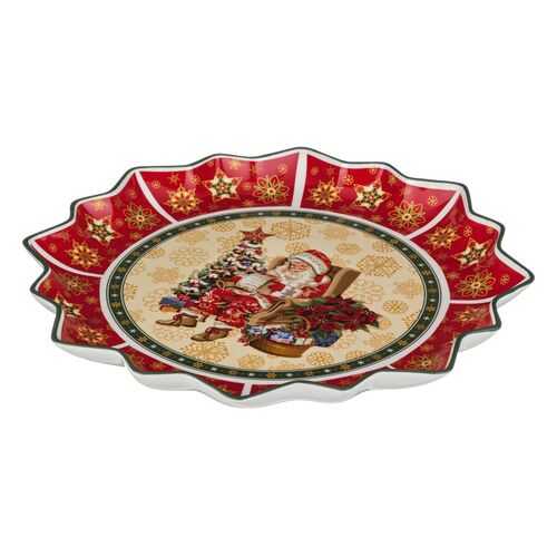 Блюдо сервировочное Lefard, Christmas collection, 38x4 см, с рисунком