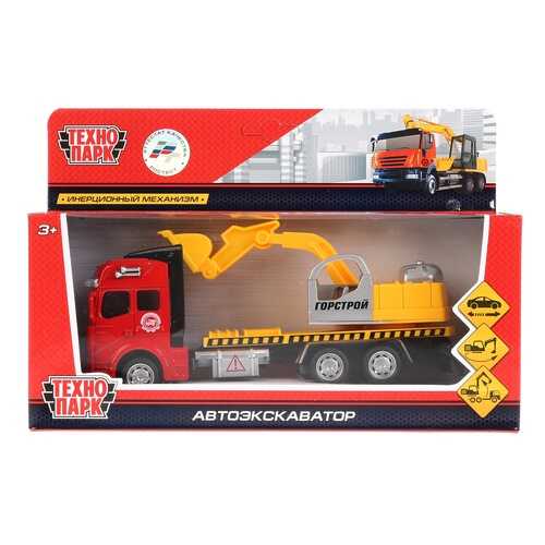 Экскаватор Технопарк Автоэкскаватор красный 2211-R3