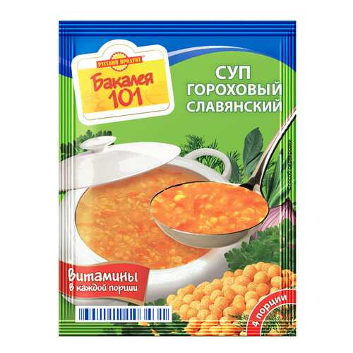 Суп Бакалея 101 Русский Продукт гороховый славянский 65 г