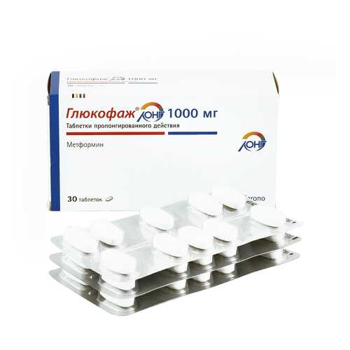 Глюкофаж Лонг таблетки 1 г 30 шт.