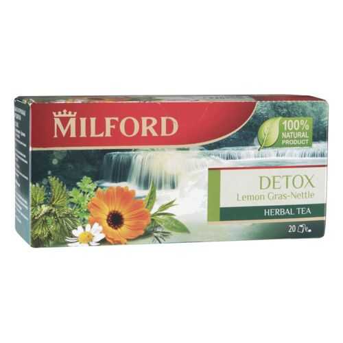 Напиток чайный Milford detox лемонграсс и крапива 20 пакетиков