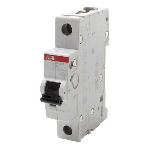 Выключатель автоматический модульный ABB S201, 1п, С, 1 А, 6 кА