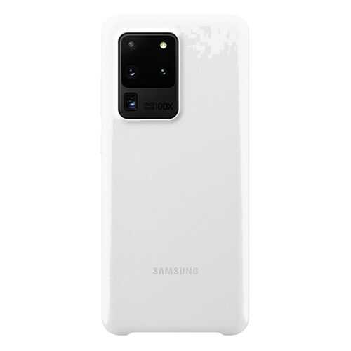 Чехол Samsung Silicone Cover для Galaxy S20 Ultra White