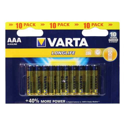 Батарейка Varta Longlife AAА 10 шт
