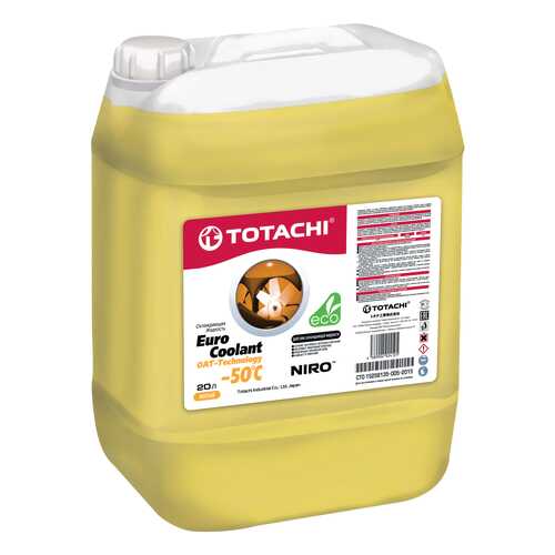 Охлаждающая жидкость TOTACHI NIRO EURO COOLANT OAT - Technology -50 C, 20л