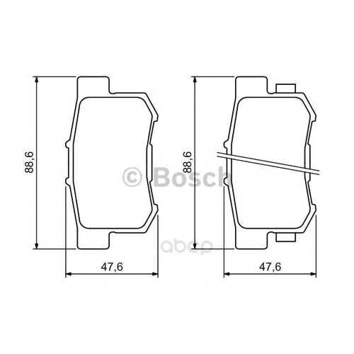 Тормозные колодки дисковые Bosch 0986494233