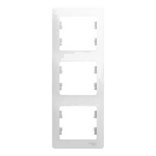 Рамка Schneider Electric Glossa 3-ая Белая