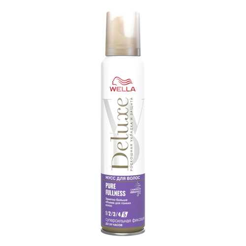 Мусс для волос Wella Deluxe Pure Fullness суперсильная фиксация 200 мл
