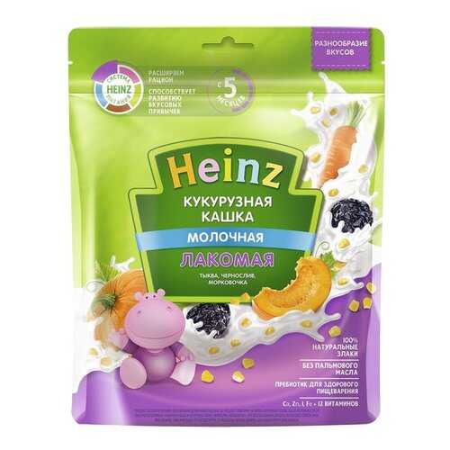 Каша молочная Heinz Кукурузная тыква, чернослив, морковочка с 5 мес. 170 г