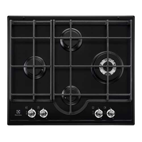 Встраиваемая варочная панель газовая Electrolux GPE363RCB Black/Silver