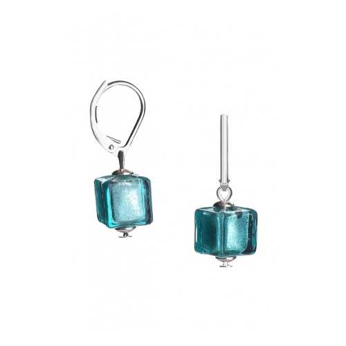 Серьги Perla Piccolo Cubo 09030266 изумрудные