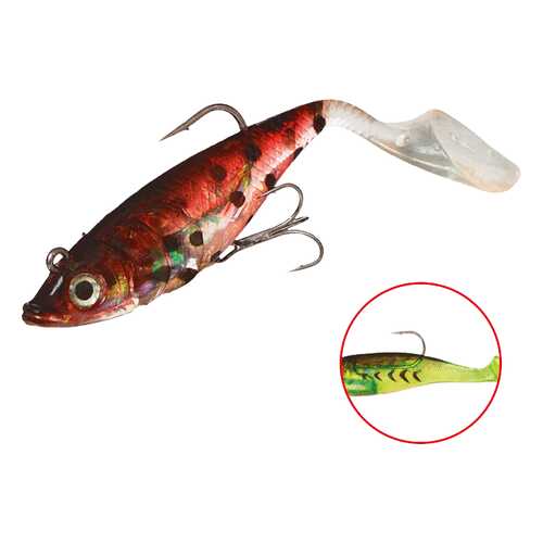 Виброхвост оснащенный Mikado Crystal Fish WXH-66 14 см, 82, 2 шт.