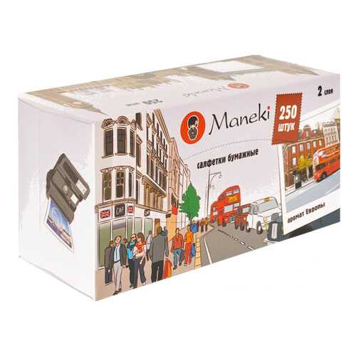 Салфетки бумажные Maneki dream двухслойные 250 штук
