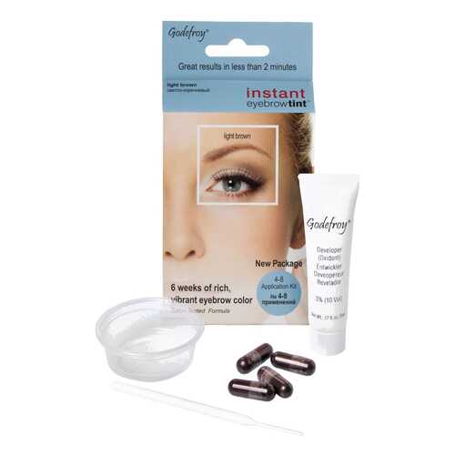 Краска для бровей Godefroy Eyebrow tint light brown 4 шт