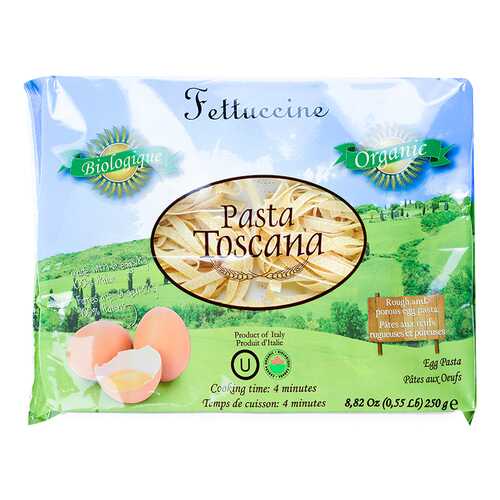 Макаронные изделия Pasta Toscana био феттучине яичные 250 г