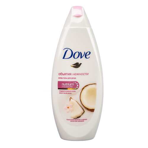 Крем-Гель для душа Dove Объятия Нежности кокосовое молочко и лепестки жасмина 250 мл