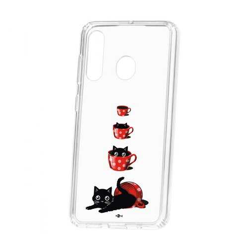 Чехол Kruche Samsung Galaxy A60 2019 Print Котенок в чашке