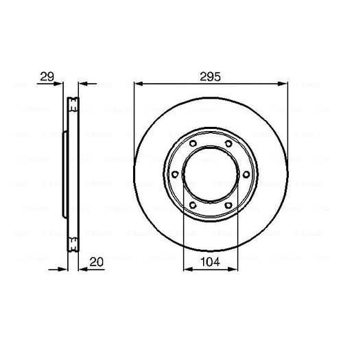 Тормозной диск Bosch 0986478257